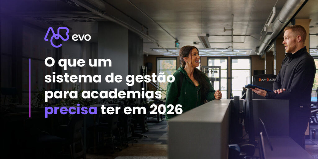 recepção de academia utilizando sistema de gestão para academias em ambiente moderno