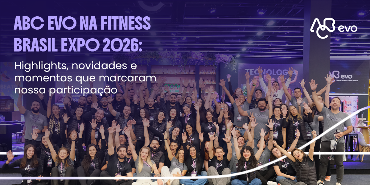 Equipe no estande da ABC Evo na Fitness Brasil Expo 2026