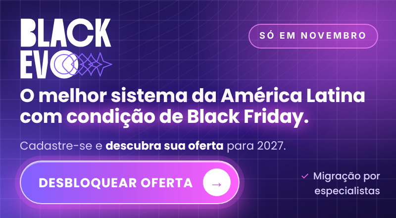 Promoção Black Friday para o sistema para academias ABC Evo