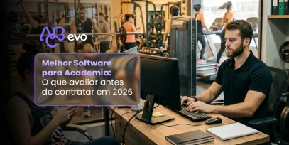 Melhor software para academia com gestão integrada, controle financeiro, vendas e experiência do aluno