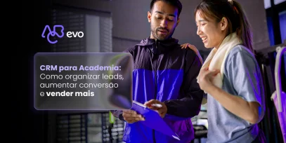 CRM para academia com foco em organização de leads, vendas e gestão comercial fitness